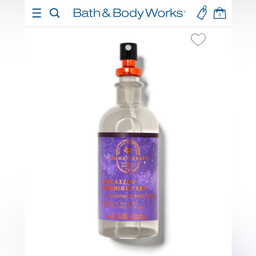 Relaxing Midnight Sky essential oil mist
